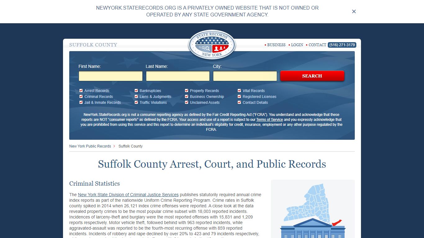 Suffolk County Arrest, Court, and Public Records