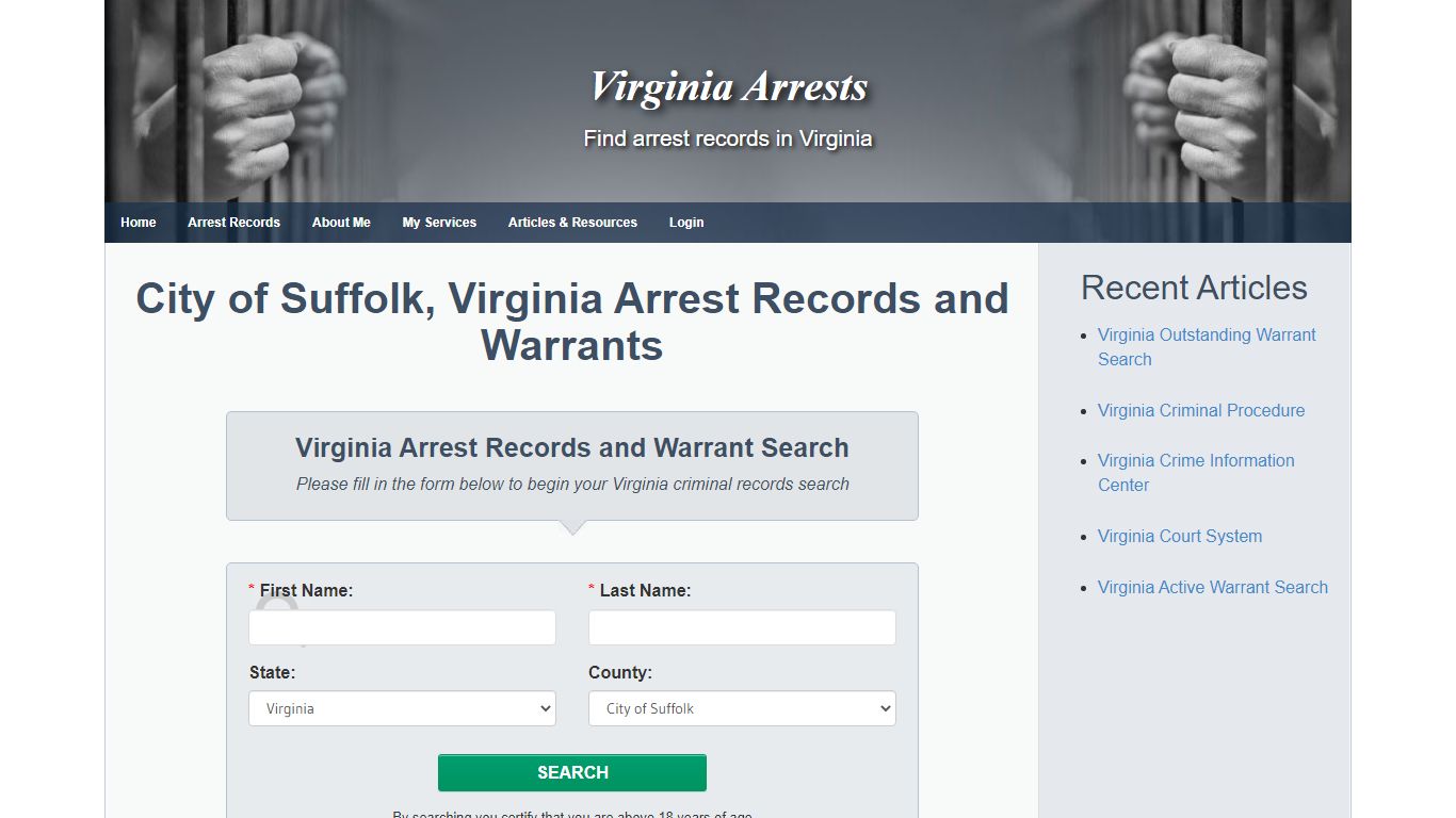 City of Suffolk, Virginia Arrest Records and Warrants ...